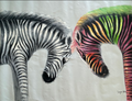 Colorful Zebra Duo