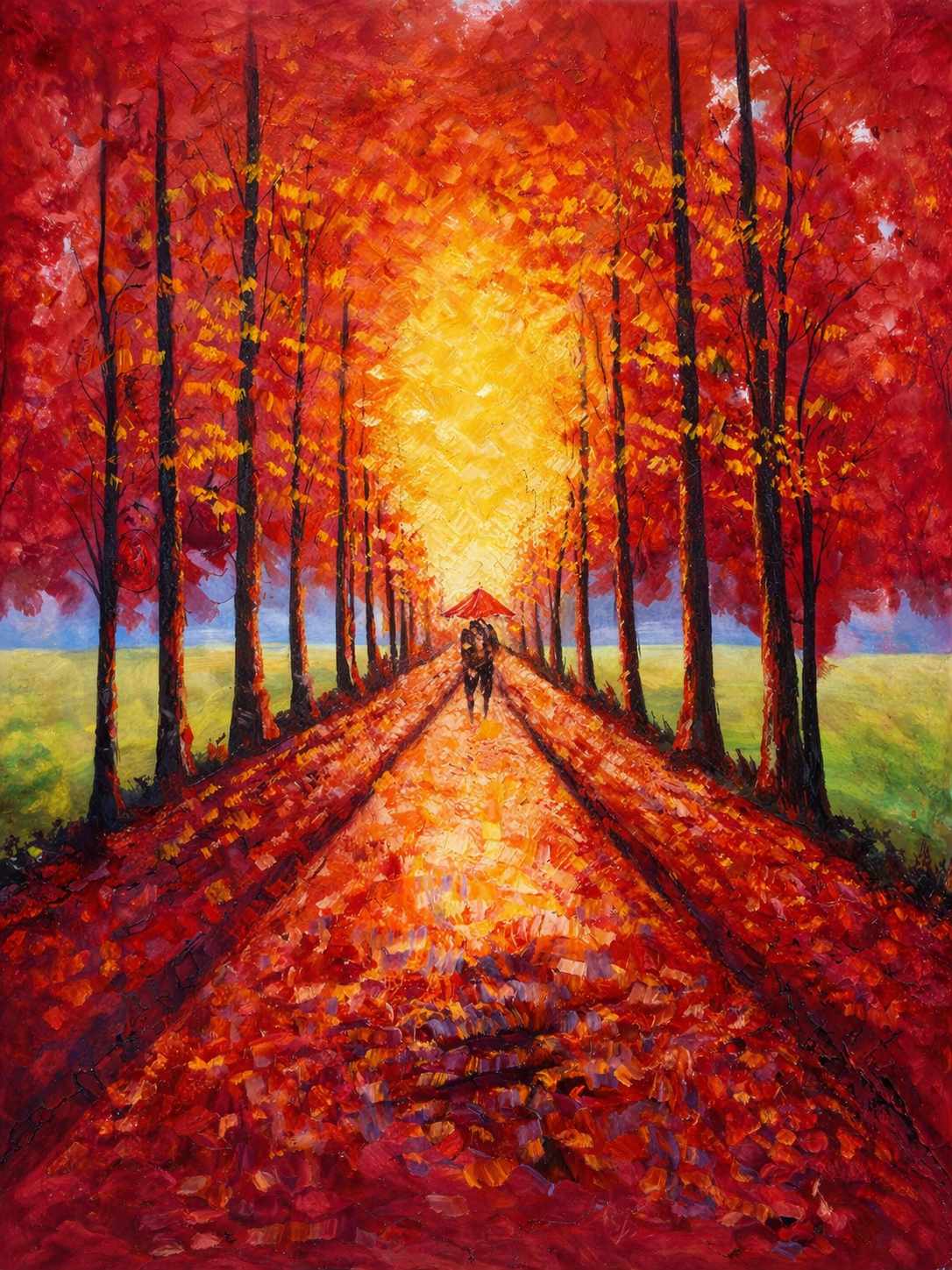 Red Autumn Rain
