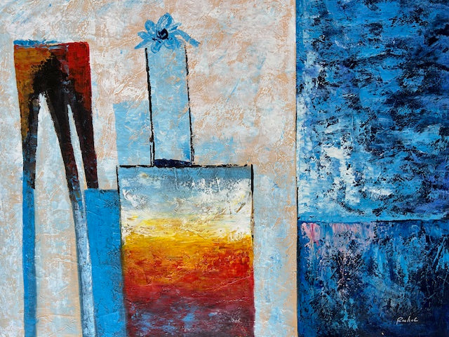 Blue Abstract Balance
