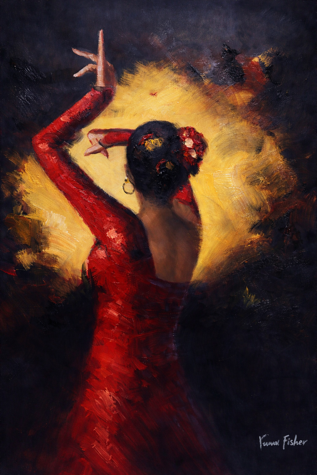 Spanish Dancer in Red