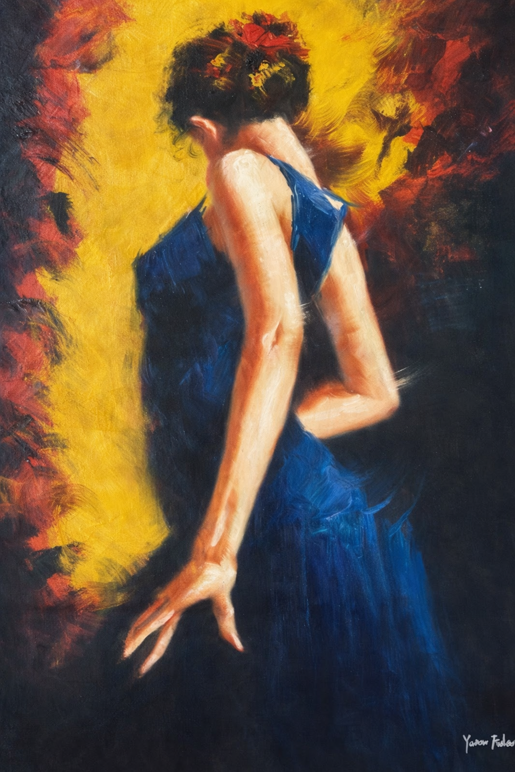 Spanish Dancer in Blue