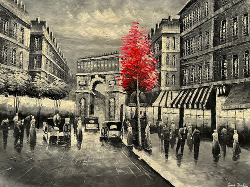 Arc de Triomphe Red Tree
