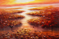 Sunset Water Lilies I