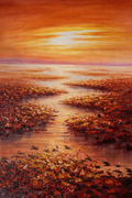 Sunset Water Lilies II