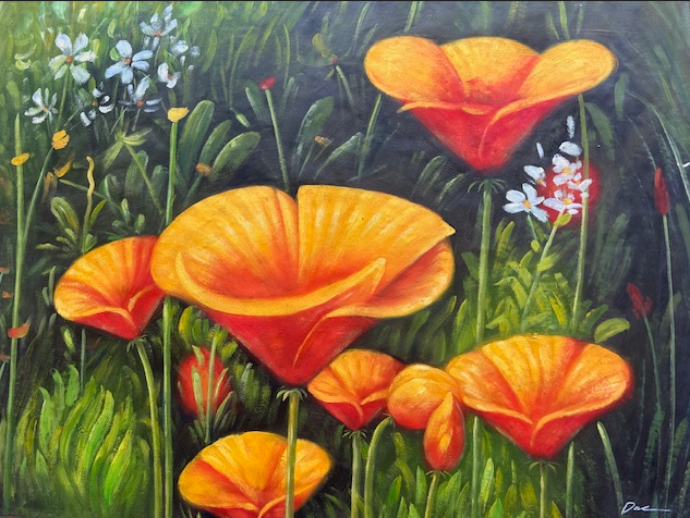 Warm Orange Bloom