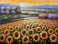Sunflowers at Sunset