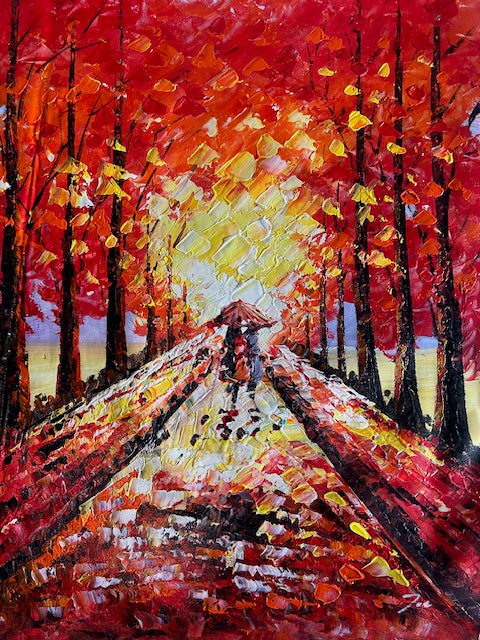 Red Autumn Rain