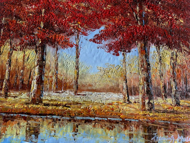 Red Forest Reflection