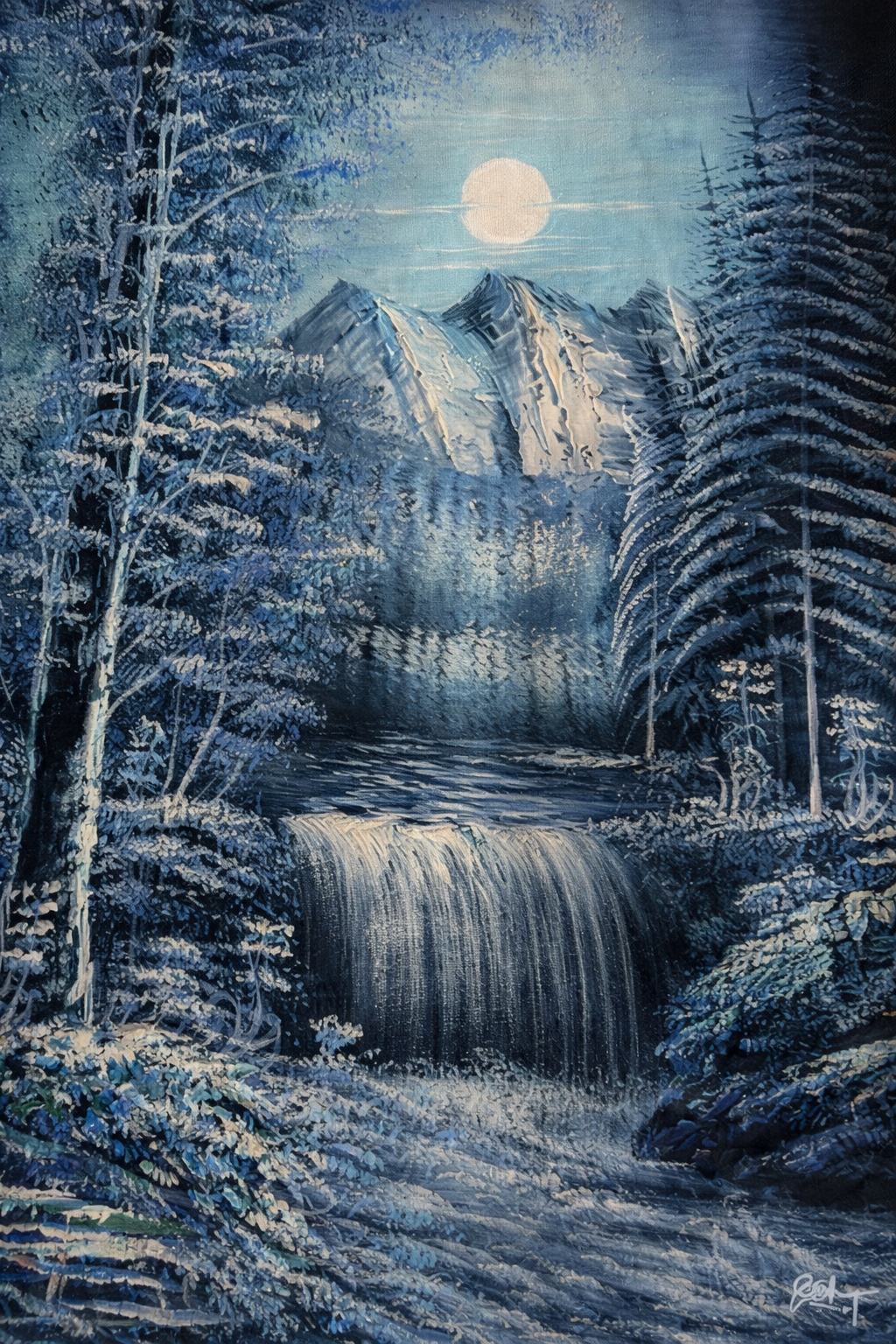 Blue Forest Waterfall