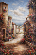 Blooming Greek Alley