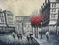 Arc de Triomphe Red Tree