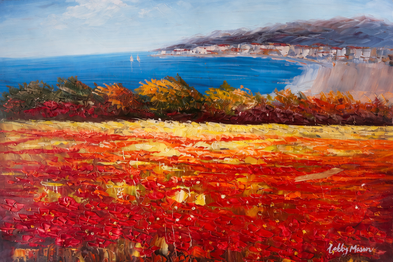 Poppies by the Sea