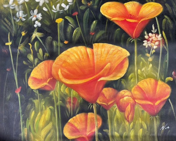 Warm Orange Bloom