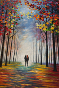 Autumn Walk into Light