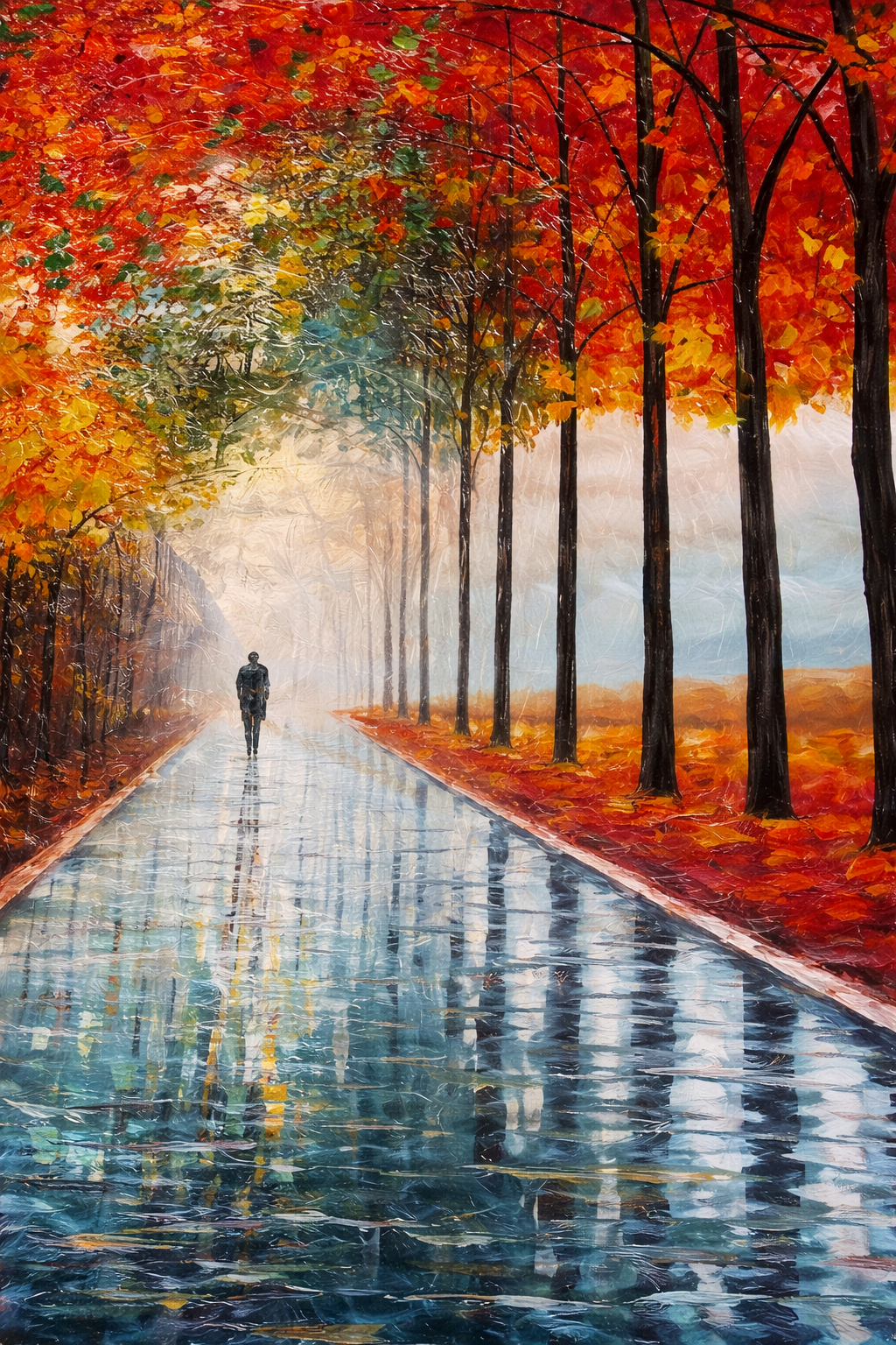 Red Autumn Reflections