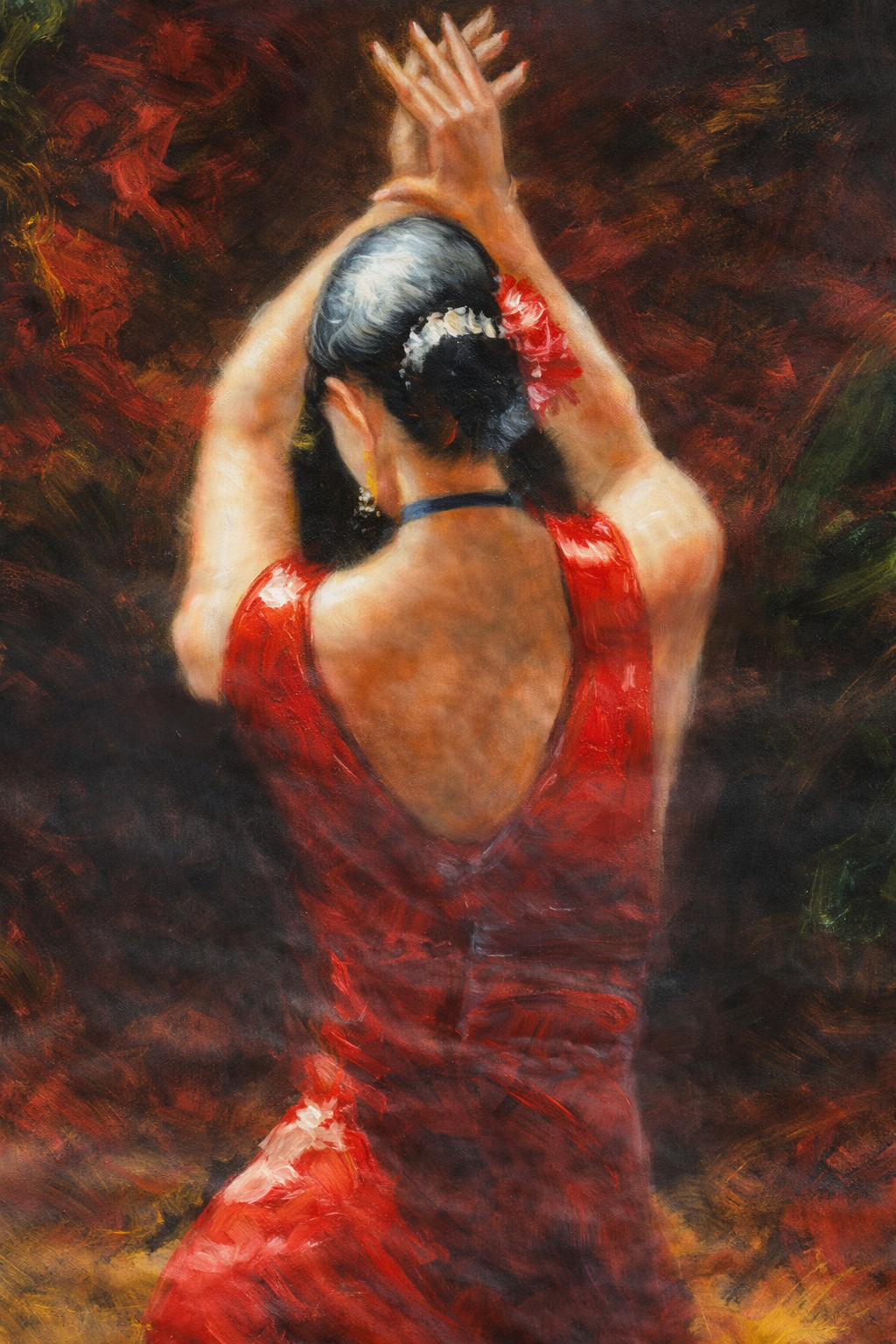 Spanish Dancer in Red