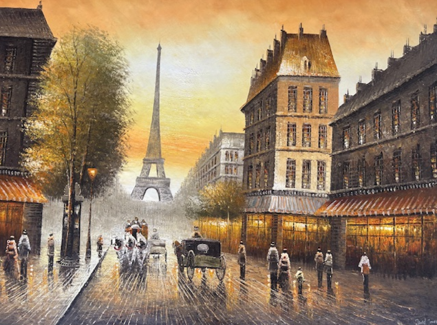 Eiffel Tower Sunset III