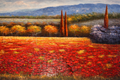 Poppies by the Mountain